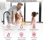 Tankless Water Heater Propane, MIZUDO Indoor Installation Max 5.1 GPM 120,000 BTU On Demand Hot Water Heater, CSA Certified Constant Temp High Power for 2-3 Fixtures Big Family or Business, Gen 2