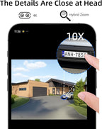 [Dual Lens 4MP+4MP & 10X Zoom] Security Camera System Outdoor Wireless with Auto Tracking, 4K Indoor Home Video Surveillance CCTV 10 CH with 1TB, 100ft Color Night Vision Weatherproof