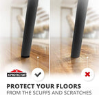 Felt Furniture Pads X-Protector - 48 PCS 1" - Premium Felt Pads Floor Protectors - Furniture Feet Wood Floors Protectors - Prevent Scratches, Annoying Noise & Protect Your Hard Surfaces! (Black)