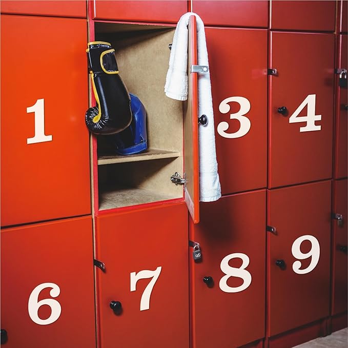 100 PCS Mailbox Numbers for Outside, Vinyl Numbers Stickers Mailbox Number Decals, Self-Adhesive Waterproof Numbers for Mailbox Window Door Trucks Address Number (White, 4 inch)