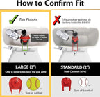 Korky 3060BP Universal Toilet Flapper Replaces Most Large 3-Inch Flappers - Long Lasting Rubber - Easy to Install - Made in USA, Red