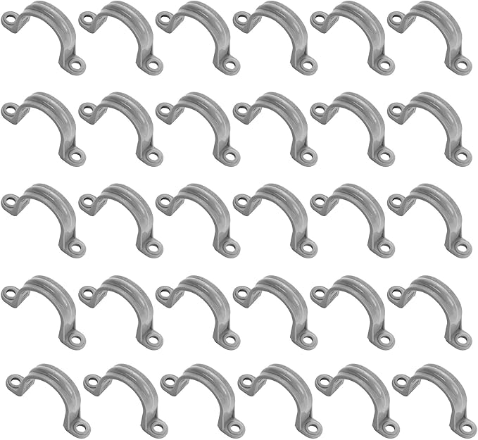 (1" Conduit Strap 30 Pack) Yariwiz 1 inch Plastic PVC Flex Electrical Conduit Strap Clamp Fittings