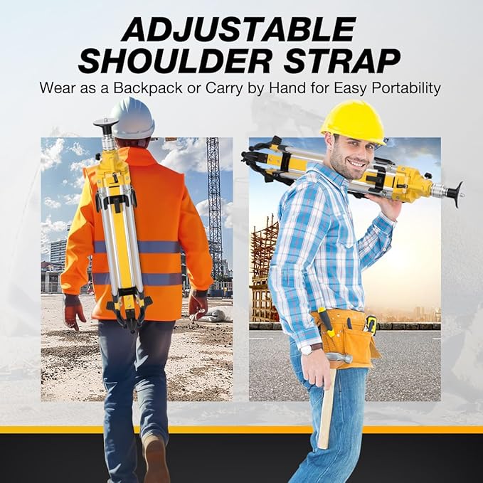 Elevator Tripod for Laser Level, 35.43-90.55 inch Height Adjustment Heavy Duty Survey Tripod, with Level Bubble & Diffusion Limiter, Liftable Non-Skid Feet for Construction