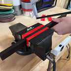 S&F STEAD & FAST Soft Jaws for Bench Vise 4.5 inch, 2 pairs, Strongly Magnetic Vise Jaw Pads, TPU, Multi-Groove and Textured Inserts, for Clamping Woodworking Metal Plastics