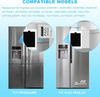 6-Pack Premium Refrigerator Air Filter Replacement, Carbon Activated Filter Compatible with Frigidaire PAULTRA Pure Air Ultra and Electrolux EAFCBF Fridge for 242047804, 242047801, 242061001