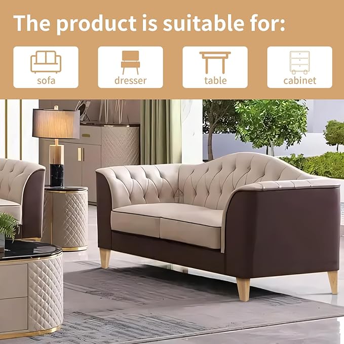 6 Inch Mid Century Legs Wood Square Furniture Legs Set of 4 Tapered Sofa Feet Solid Wooden Replacement Legs for Couch Ottoman Cabinet Dreeser Bed Table DIY