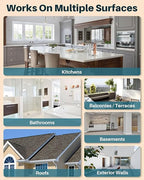 Transparent Waterproof Sealant,17oz Clear Transparent Waterproof Coating,Liquid Invisible Water Proof Agent for Roofs Walls,Garden,Bathroom,Kitchen Indoor & Outdoor Water Proof Sealant