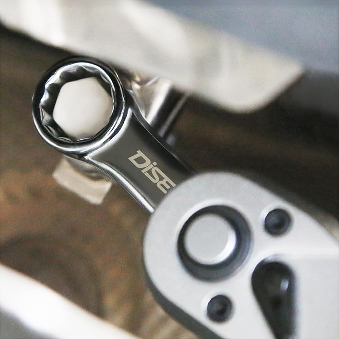 DISEN 10-Piece Metric Torque Wrench Adapter Set (10-19mm) - Chrome Vanadium Steel, 3/8-inch Square Drive Torque Adapter, Extension Rod Repair Tool, Color Box Packaging