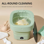 Portable Washing Machine, Mini Washer, 16L Upgraded with Spin Basket Laundry Machine, Foldable Design Ideal for Apartment, Home and Hotel, portable washer 3 Cleaning Modes Suitable for Small Clothes