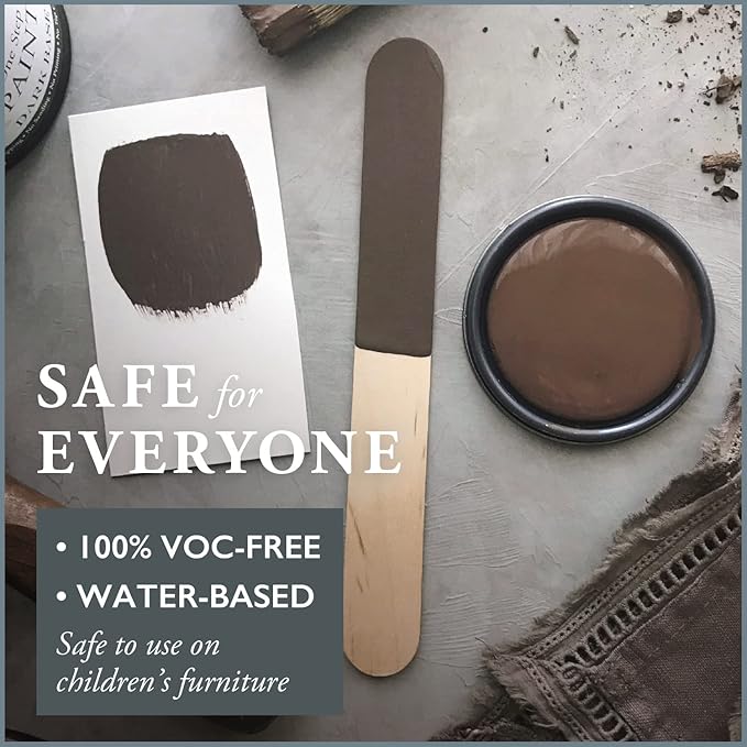 AMY HOWARD AT HOME Chalk-Based One Step Paint for Furniture, Cabinetry, Decor, Finish, and More | No Stripping, Sanding, or Priming | Dark Base | 16 Ounce | Windsor