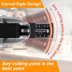 PECHAM 104 Pcs Oscillating Multi Tool Blade, Wood Metal Cutting and Sandpaper Oscillating Tool Accessories with Titanium Quick Tooth Japanese Tooth Multitool Blade Fit More Oscillating Tools