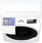 KoolMore FLW-5CWH Front Load 4.5 Cu. Ft Machine with Quiet Inverter Motor, Steam and Water Plus Functions, 20-Minute Quick, 12 Washing Cycles [120V], X-Large (27"), White