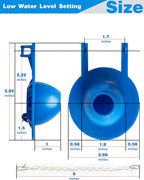 Universal Toilet Flapper Replacement Kit 2 Inch - 2 Pack High Water Level Setting & Low Water Level Setting Two Types - Compatible with American Standard Kohler Toto Gerber Toilet Stopper Water Saving