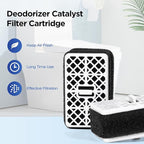 Toilet Deodorizer Filter Replacement for Toto THU6474-01/THU6474#01 THU6072,2 Pack Bathroom Toilet Air Filter Carbon Deodorizing Cartridge Parts Compatible with Washlets S550E C5 C2 SW3074 SW3054T40