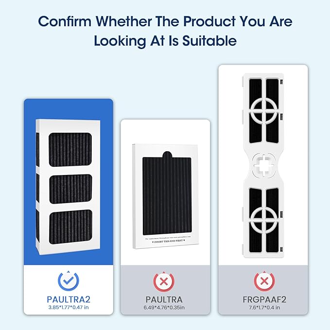 MARRIOTTO EPTWFU01 Water Filter Replacement, Compatible with Frigidaire EPTWFU01, EWF02, Pure Source Ultra II and Pure Air Ultra 2 Air Filter (2+3)