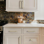 10 Pack Brushed Gold Cabinet Pulls, 5 Inch Hole Center, Sturdy & Easy to Install, Gold Cabinet Hardware for Cabinets, Cupboard & Drawer