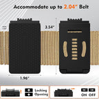 MUTUACTOR 1 PCS Magnetic Tool Belt Clip,Anti-Slip Heavy-Duty Magnetic Mount Tool Belt Holster,Quickly Access Rubber Coated Magnetic Belt Clip for Organizing Screwdrivers Hammers Wrenchs