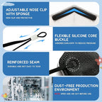 RANTO Kids Masks, 50pcs 5 Ply Mask for Children with Adjustable Earloop, Multicolor Print Mask with Soft Sponge Nose Bridge