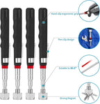 2 Pieces 20LBs Telescoping Magnetic Pickup Tool, with Pen Clip Design, Magnet Stick Rod Extendable 7" to 30.5" for Men, Birthday, Father's Day, Christmas Gift