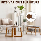 BALEINE 300PCS Felt Furniture Pads, Multi-Size Felt Pads for Chair Legs, Tables, Beds, Scratch-Reducing Floor Protectors for Hardwood Floors, Tile, Vinyl, and Laminate (300PCS, Beige+Brown)