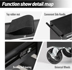 7-Drawer Rolling Tool Chest w/Drawers & Lock, Tool Storage Cabinet with Lockable Wheels, Top Cushion & Drawer Liners, Tool Organizer Box for Garage, Warehouse & Repair Sho