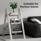 Taranta 3 Step Ladder,Aluminum Lightweight Folding 3 Step Stool with Anti-Slip Wide Pedal,330lbs Capacity Step Ladder for Household,Kitchen,Office - Misty Gray