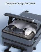 TROND 360° Rotating Plug 3FT Extension Cord, 4 Widely Spaced AC Outlets, Flat Plug Surge Protector, Wall Mount, Surge Protection Power Strip for Travel Kitchen Dorm Room Essentials, White