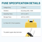 NuIth Manual Reset 20A Mini Fuse Circuit Breakers, E73 Low Profile ATM Circuit Breaker Blade Fuse DC 28V Resettable Standard Blade Fuses for Car Truck RV Marine (2PCS-20A)