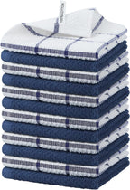 Nialnant 100% Cotton Terry Kitchen Cleaning Rags,Soft Absorbent Dish Cloths for Washing Dishes,Quick Drying Dish Towels-12x12 in, 12 Pack