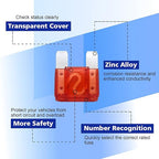 Maxi Blade Fuse Assortment Car Fuse 20A 30A 40A 50A 60A 70A 80A 100A Maxi Auto Fuse Kit BUSY-CORNER 34 Pieces