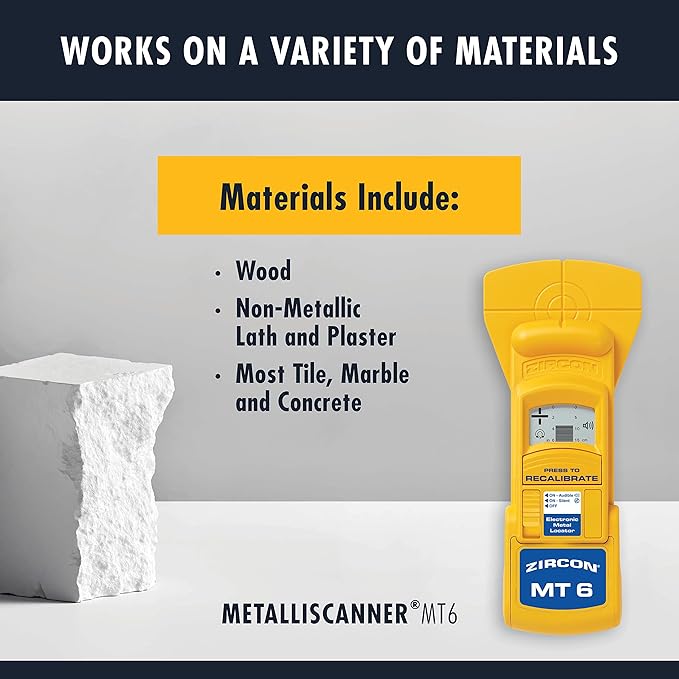 Zircon MetalliScanner MT6 Professional Metal Detector,Yellow,12.17 x 8.23 x 3.58 inches