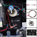 RV Water Heater Thermal Cutoff Kit - ECO Thermostat Assembly - Compatible with Atwood 91447 93866 Models # GCH6-4E GCH6-6E G6A-7E G6A-8E GC6AA-9E GCH10A-2E G610-3E GH610-3E XT Series (4 Pcs)
