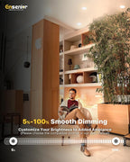 Ensenior 24 Pack 6 Inch LED Recessed Ceiling Light with Night Light, Dimmable, 2700K-5000K 5CCT, 1050LM 12W 120V, High Brightness Canless Wafer Downlight - FCC