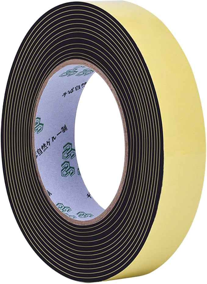 High Density Foam Insulation Tape Adhesive, Seal, Waterproof, Plumbing, HVAC, Weather Tape for Windows, Pipes, Cooling, Air Conditioning, Weather Stripping for Doors (33Ft x 1/8'' x 1'')