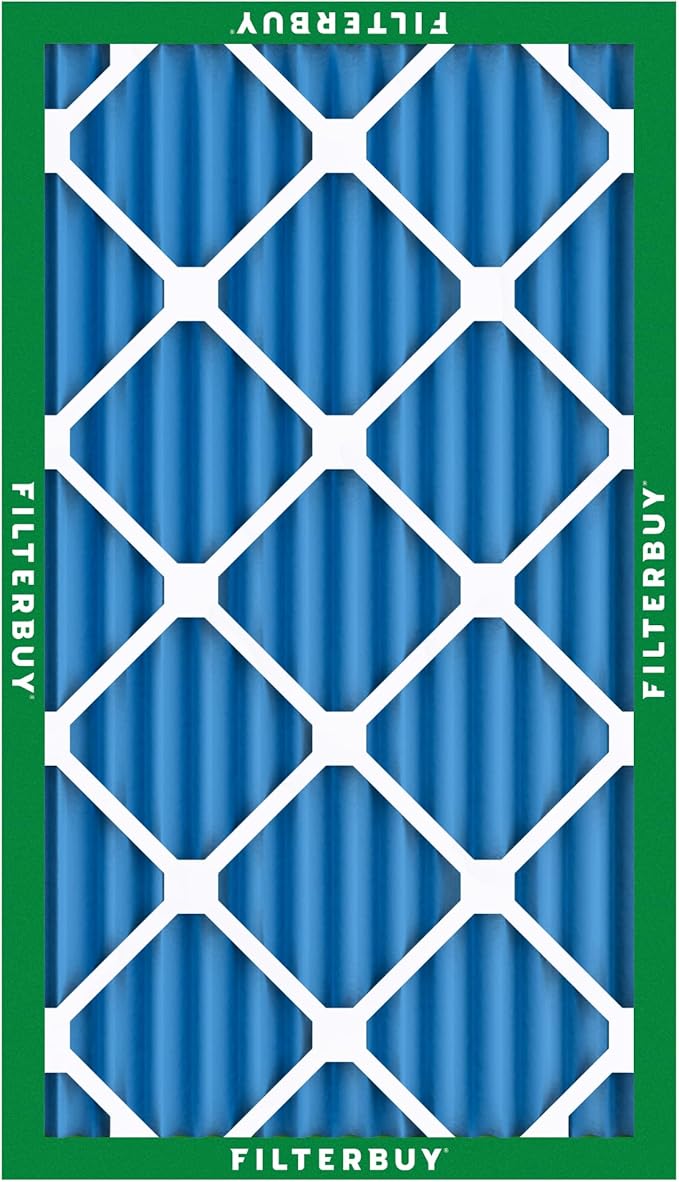Filterbuy 16x25x2 Air Filter MERV 13 (MPR 1900) Health Defense Replacement (6-Pack), Electrostatic Pleated HVAC AC Furnace Filters, Made in USA (Actual Size: 15.50 x 24.50 x 1.75)