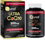 Qunol CoQ10 200mg Softgels, Ultra CoQ10 - Ultra High Absorption Coenzyme Q10 Supplements - Antioxidant Supplement for Vascular and Heart Health & Energy Production - 2 Month Supply - 60 Count