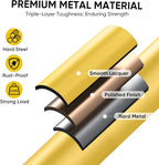 TICONN 4 Step Ladder, Heavy Duty Foldable Step Stool, Portable Steel Folding Stool for Household Garage Storage (Yellow)