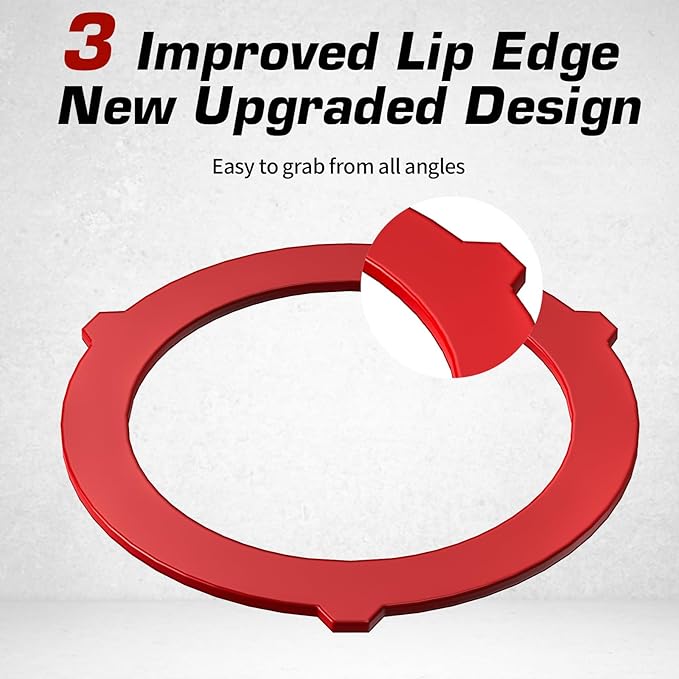 Triple-Lip Design Flush Valve Seal for Kohler, 2 Pcs Upgraded Silicone Material Canister Toilet Tank Parts Gasket Replacement for GP1059291, for Easy Install and Uninstall