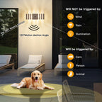 2 Pack Motion Sensor Outdoor Wall Lights with 4 Dimmable Bulbs, Modern White Dusk to Dawn Porch Sconces Waterproof Up Down Exterior Lighting Fixtures, Outside Coach Lamp for House Garage Front Door