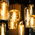 4 Pack T10 Tubular Light Bulbs, 25W Bulb, Clear Incandescent, E26 Medium Base, Warm White, Dimmable Vintage Tubular Style Showcase Bulb