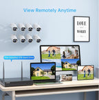 Wireless Security Camera System,SMONET 1080P 8 Channel Home Surveillance DVR Kits with 8pcs 2MP Full HD Cameras 3TB HDD Night Vision Motion Detection Free App for Indoor Outdoor 24/7 Video Recording