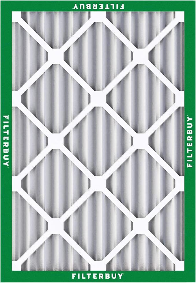 Filterbuy 24x30x2 Air Filter MERV 8 (MPR 700) Dust Defense Replacement (6-Pack), Electrostatic Pleated HVAC AC Furnace Filters, Made in USA (Actual Size: 23.50 x 29.50 x 1.75)