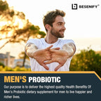 Probiotics for Men, 500 Billion CFUs & 12 Strains, Probiotics for Digestive Health, Men's Probiotic with Turmeric, Cranberry, Goji, for Overall Digestive, Immune Health, Gut & Bloating, 120 Day Supply