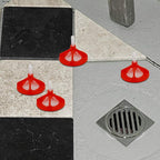 Tile Leveling Kit Tile Leveling System Clips Tile Anti-Loosening and Spacing System Kit (1/16"-300pcs White Base Tile Spacers + 100pcs Red Cap)