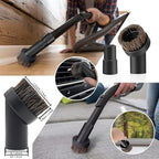 14Pcs Universal Vacuum Attachment Professional Shop Vac Accessories Wet Dry Vacuum Hose Adapter with Hair Brush Extension Wand Flexible Crevice Tool fit 2 1/2" to 1 1/4" and 1 7/8" to 1" Vacuum Hose