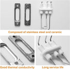 Flame Rod Assembly With Gasket Tankless Water Heater Boiler Replacement Parts 30012226A Fits For Navien NPE NCB Series Tankless Water Heater