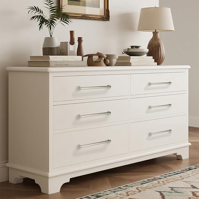 10 Pack 10 Inch(254mm) Hole Center Satin Nickel Modern Cabinet Pulls Kitchen Cabinet Handles Kitchen Cabinet Hardware Timeless Drawer Pulls for Dresser Cupboard Wardrobe, Nickel-B(10x10)