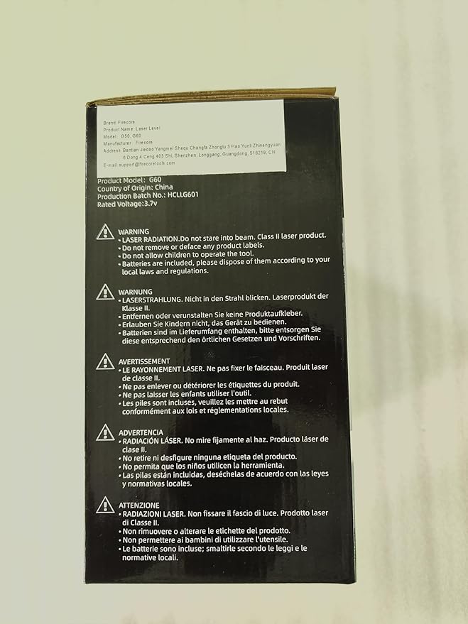 Firecore 4 x 360 Laser Level Self Leveling, 16 Lines Green Beam 4D Cross Line Tiling Floor Tool, 3 Gear Brightness Adjustment/Pulse Mode for Construction, 2 Li-ion Batteries, Remote Control included