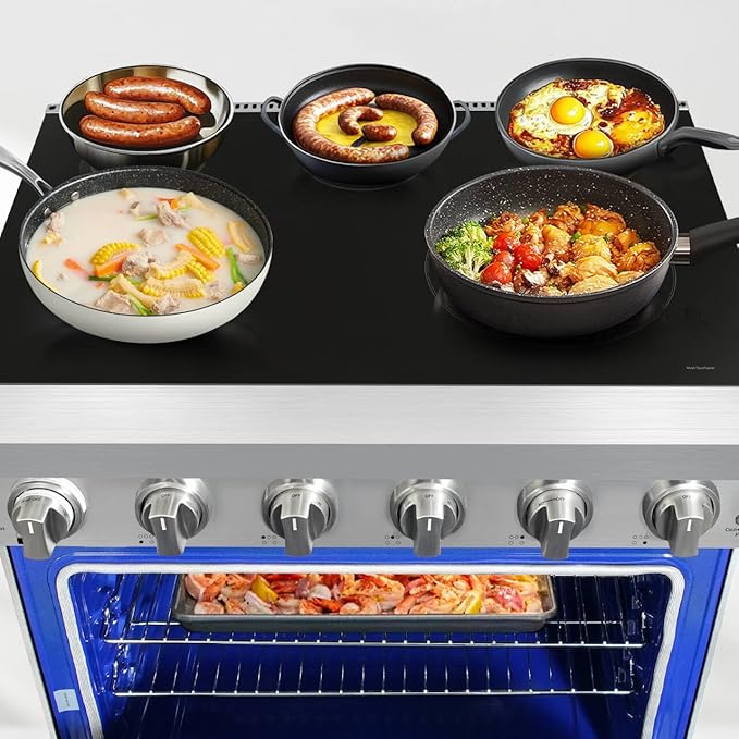 CT Copper Tailor 36 Inch Electric Range with Convection Oven,Freestanding Oven, 6.0 cu. ft. Capacity,in Stainless Steel