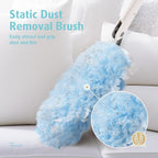 30 Count Heavy Duty Duster Refills with 3 ft Extendable Handle Starter Kit, Compatible with Swiffer Disposable Microfiber Feather Dusters for Cleaning Home